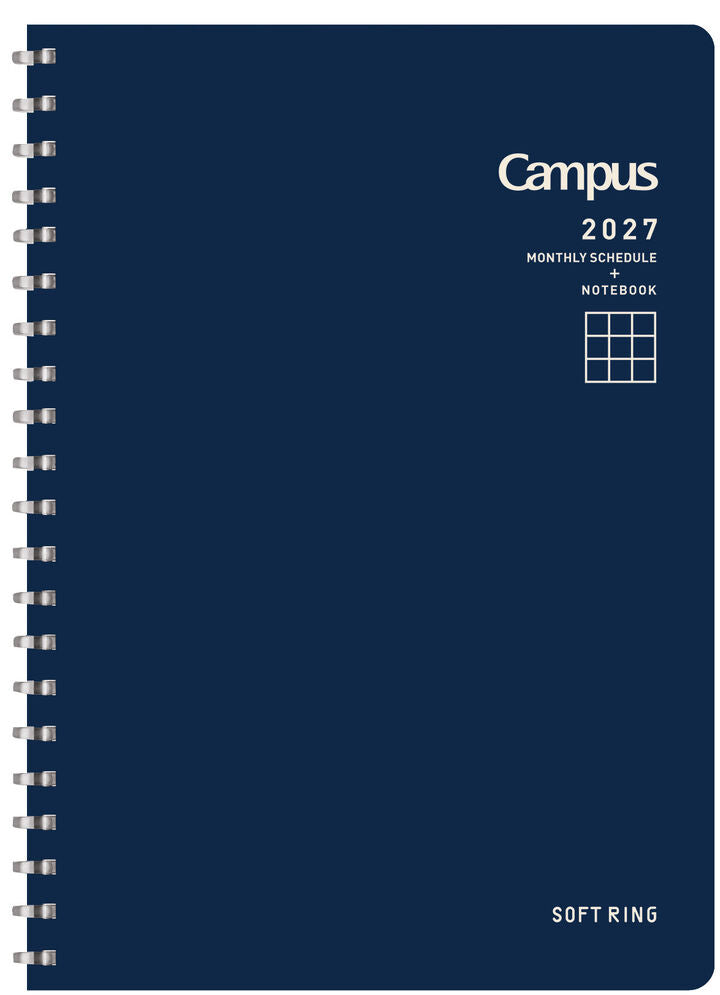 Kokuyo Campus Soft Ring Diary 2027 - B6 - Navy (Coming Soon)