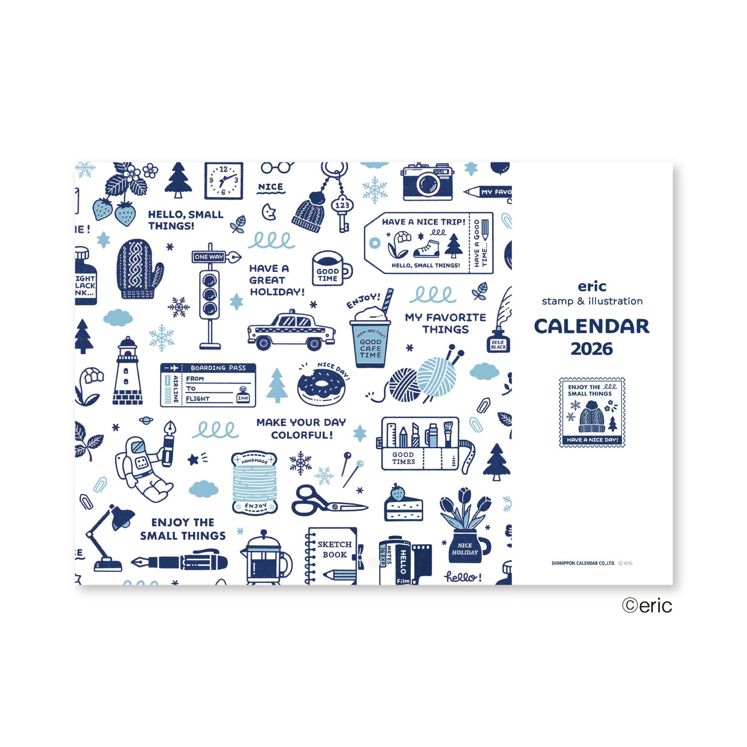 Shinnippon x eric - 2026 Wall Hanging Calendar