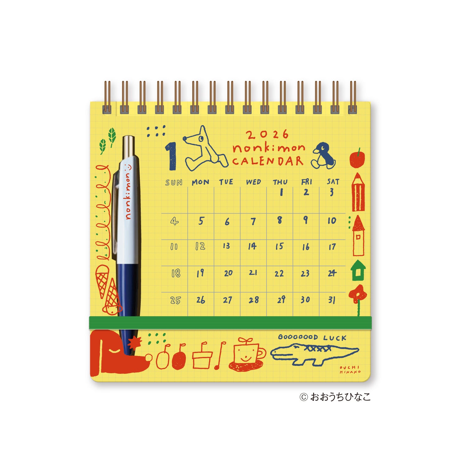 Shinnippon x Hinako Ouchi 2026 - Scribble Calendar