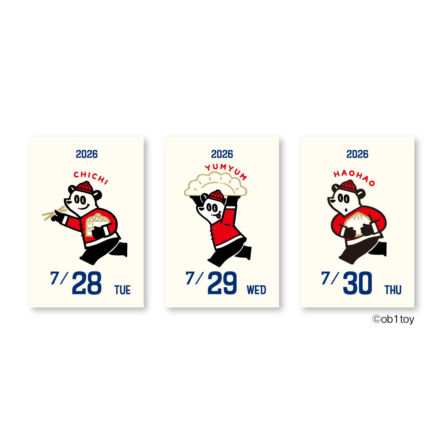 Shinnippon x Ob1 2026 - Mini Daily Calendar – Yoseka Stationery