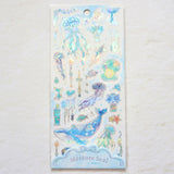 Kamio Foil Stamping Sticker Sheet - Meteore -  Ocean