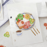 BGM Deco Clear Sticker - Food Diary - One Plate