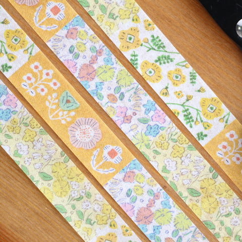 Furukawa From Me Washi Tape - Yellow Flowers