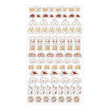 Furukawa Paper Sticker Sheet - Watashi Biyori Daily Sticker - Hyokkori - Dog