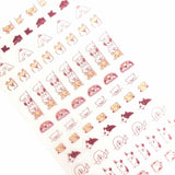 Furukawa Paper Sticker Sheet - Watashi Biyori Daily Sticker - Hyokkori - Dog