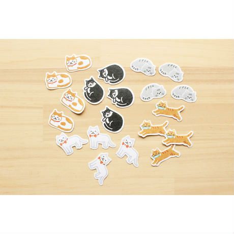 Pochitto Flake Stickers - Cat – Kawaii Stationerys