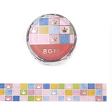 BGM Washi tape - Tile Art - Paw