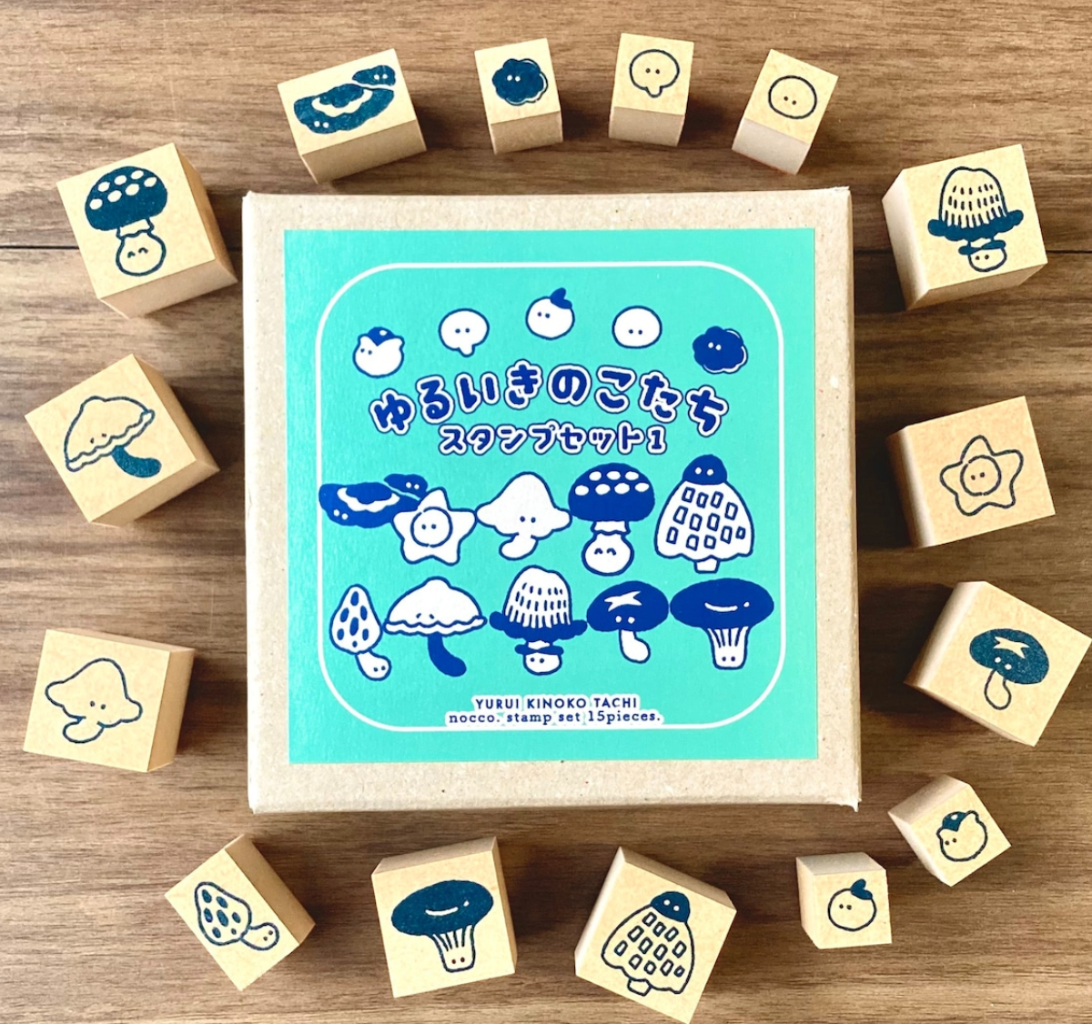 nocco. Cute mushroom stamp - Set 1