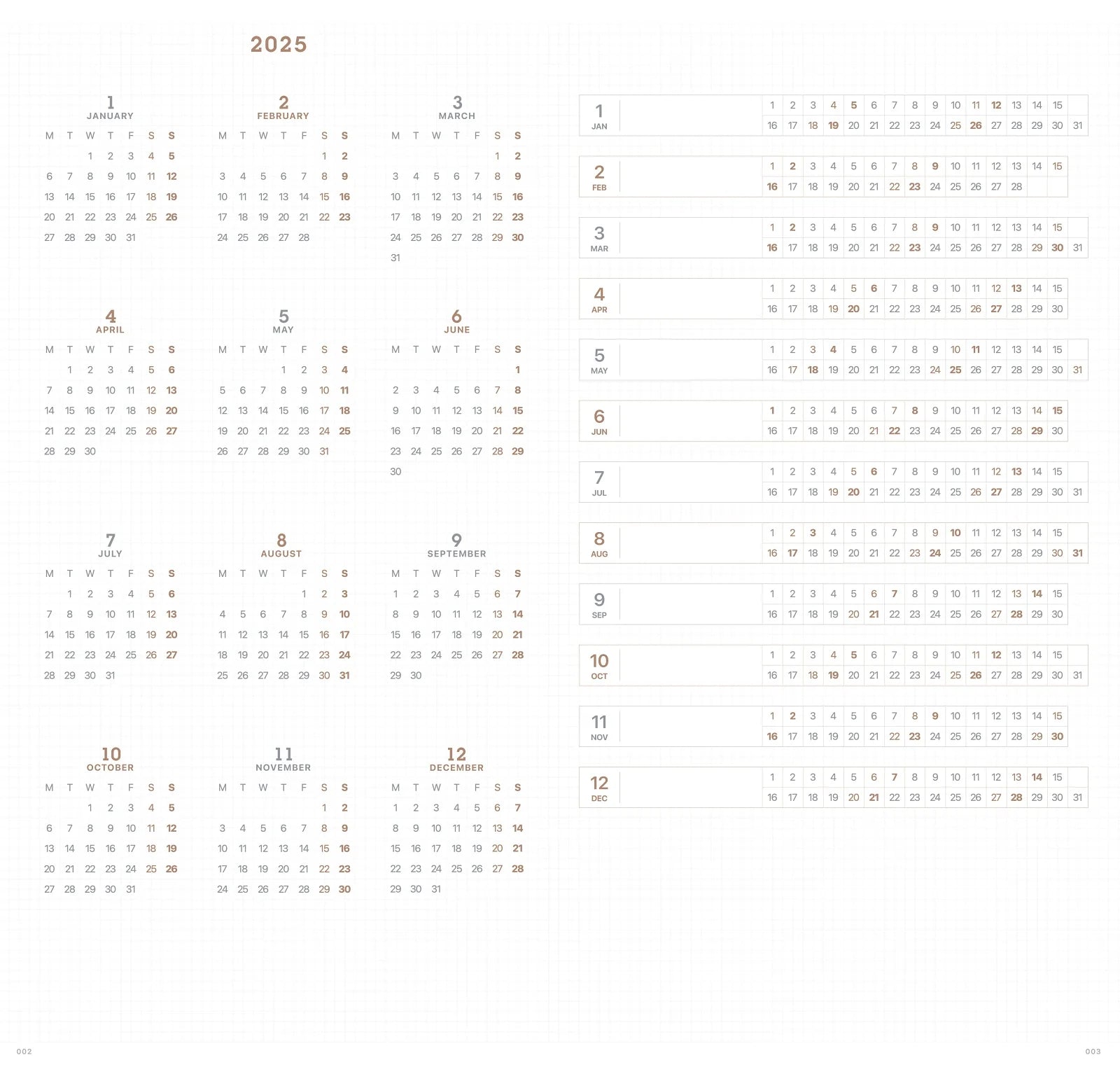 Take A Note 2025 - Slim Bi-weekly Planner - A5 Slim