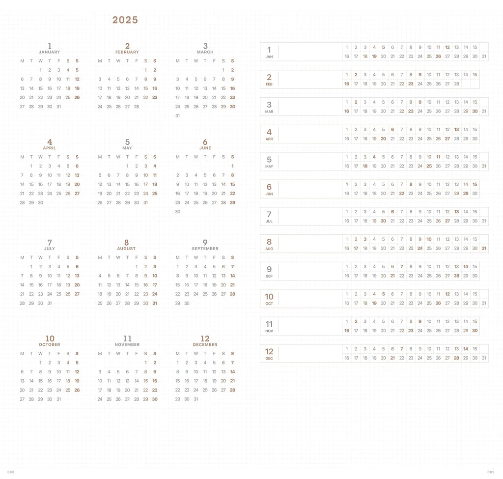 Take A Note 2025 Slim Biweekly Planner A5 Slim Yoseka Stationery