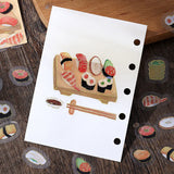 BGM Deco Clear Sticker - Food Diary - Sushi