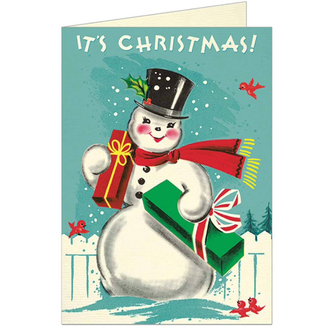 Cavallini - Greeting Card - Snowman