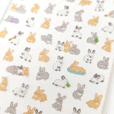 Mind Wave - Tiny Puffy Sticker - Rabbit