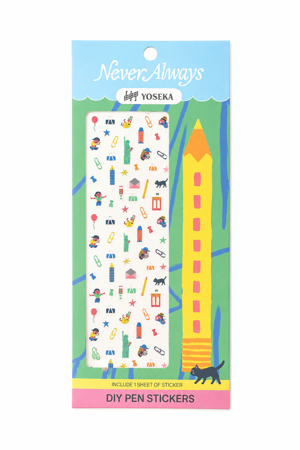 Yoseka x Never Always DIY Pen Stickers - Stationery Fest 2026 Exclusive - Paper City Adventures