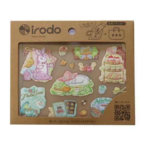 irodo Fabric Sticker - Animal Tea Party