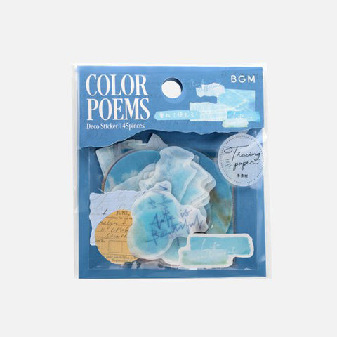 BGM Deco Sticker - Color Poems - Blue