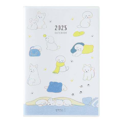 Midori Pocket Diary 2025 - Dog - B6