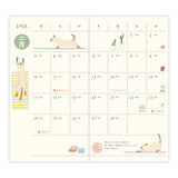 Midori Pocket Diary Slim - 2025 - Cat