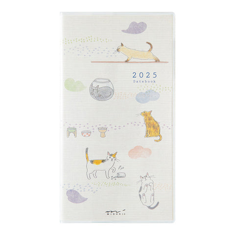 Midori Pocket Diary Slim - 2025 - Cat