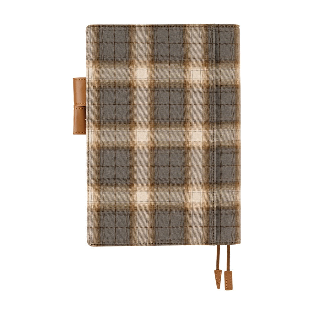 Hobonichi Techo Cousin Book & Cover 2026 - Shirt Fabric: Foggy Plaid - A5