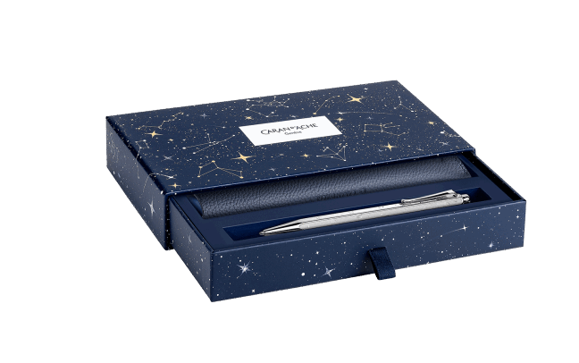 Caran d'Ache Ecridor Cosmic Blue Gift Set - Special Edition