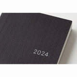 Hobonichi Techo HON 2024 - A6 - Paper Series: Black Gingham - English (Order Starts November 1st)