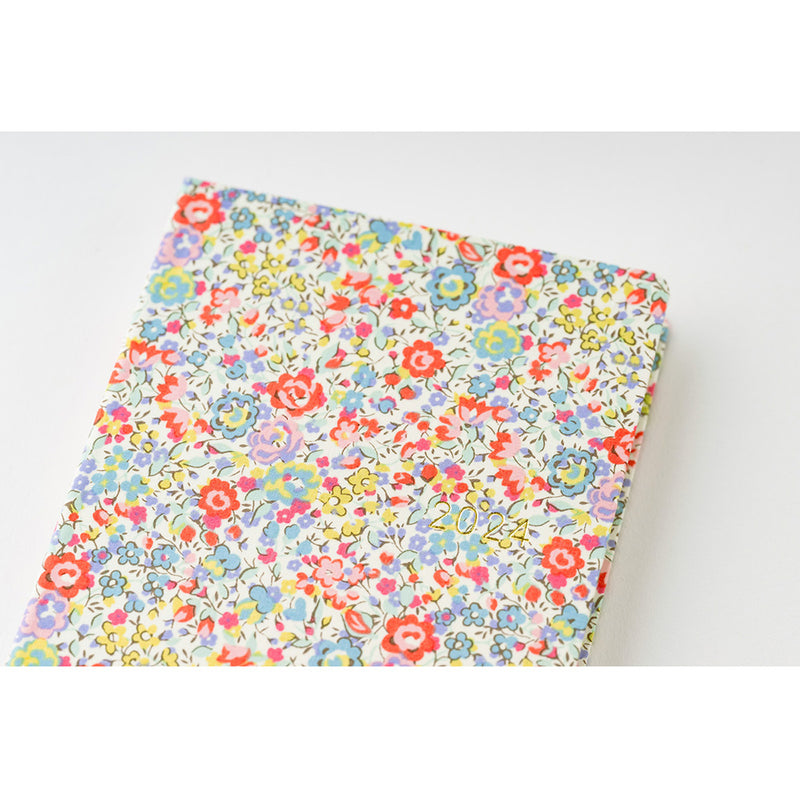 Hobonichi Techo HON 2024 - A5 - Liberty Fabrics: Emma and Georgina