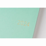 Hobonichi Techo Weeks 2024 - Paper Series: Pale Blue-Green - April Start