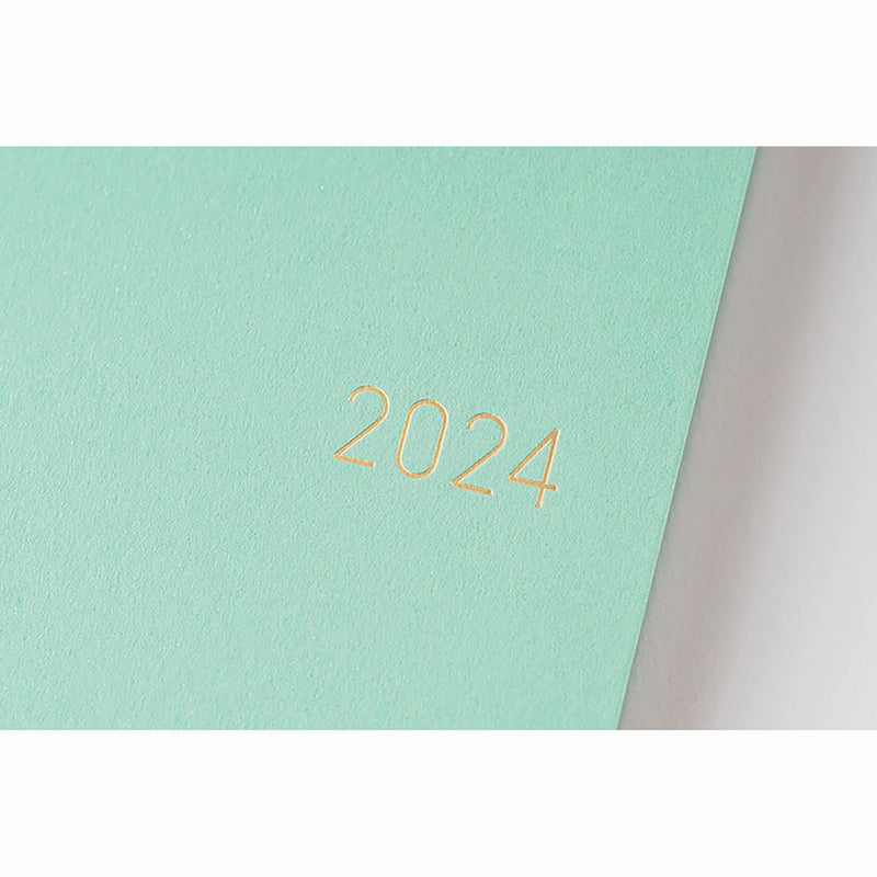 Paper Series: Pale Blue-Green Weeks Hardcover Book - Techo Lineup