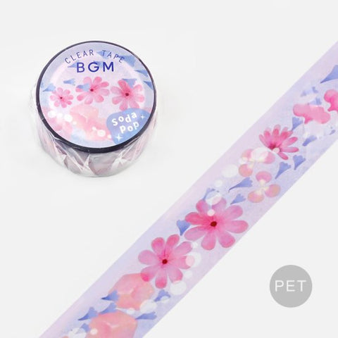 BGM Clear tape - Cider Floral