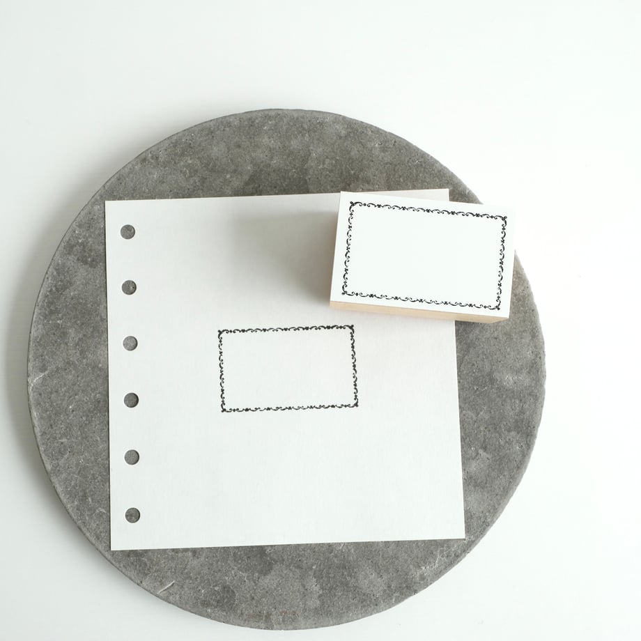 Yohaku Wooden Rubber Stamp - Waltz