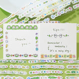 BGM Planner Stickers Roll - Mini Linea - Green