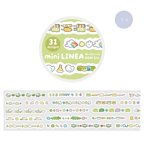 BGM Planner Stickers Roll - Mini Linea - Green