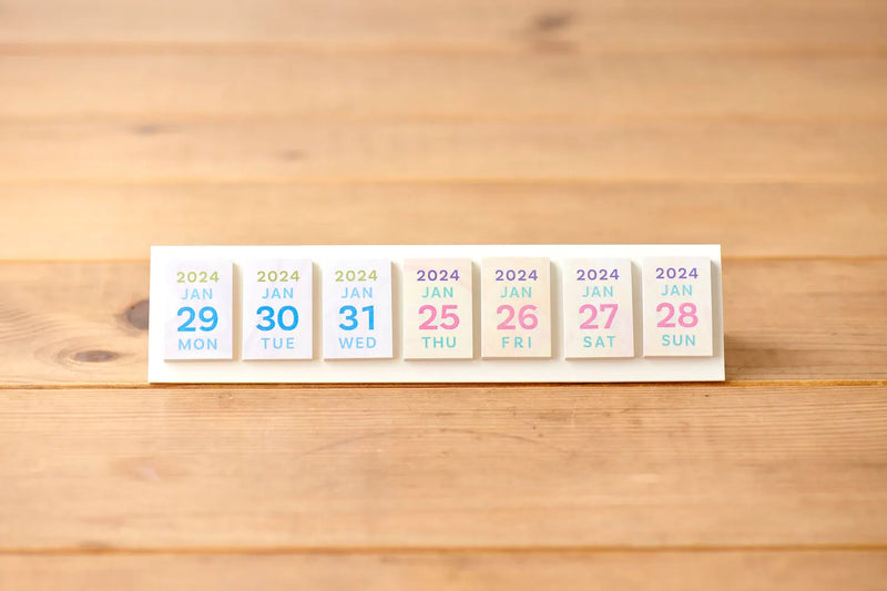 Himekuri Sticky Calendar 2024 - Pastel
