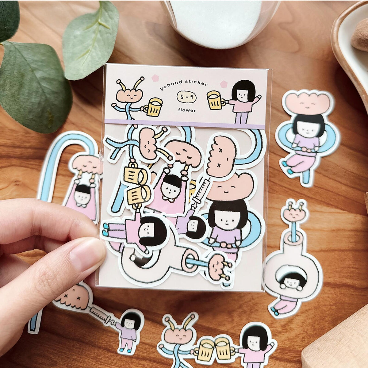 Studiu Sticker Yohand Studio Sticker Pack - Flower Friends – Yoseka Stationery