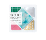 Hitotoki Coffret Cosmetic Motif Film Sticker - Square