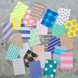 Mizushima IROIRO Memo Papers - Dots and Stripes