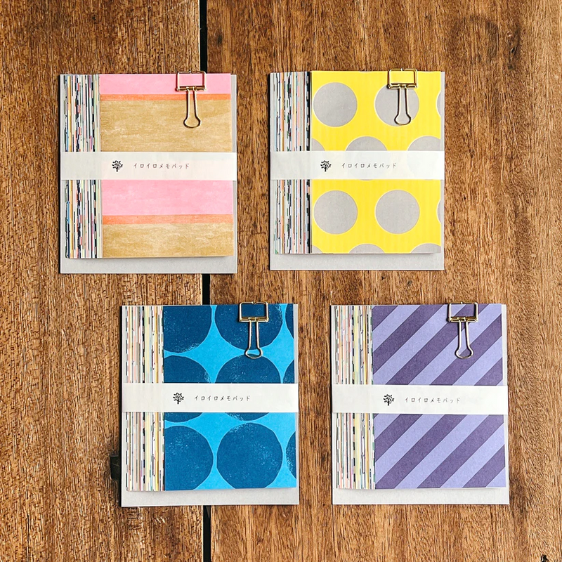 Mizushima IROIRO Memo Papers - Dots and Stripes