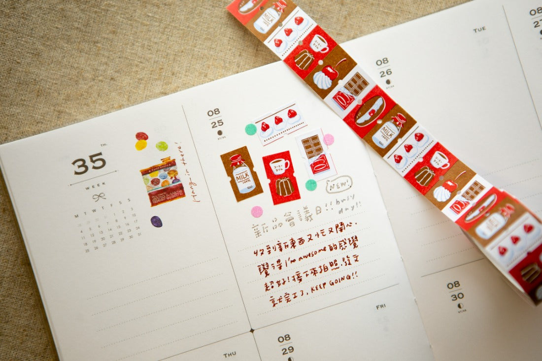 OURS Label Sticker Roll - Afternoon Tea Time