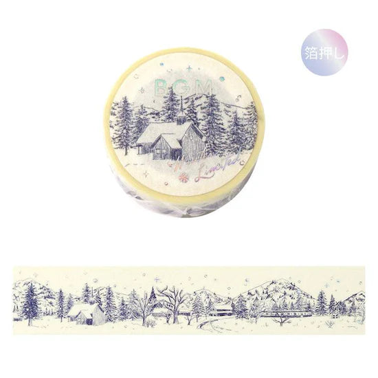 BGM Washi Tape - Foil Stamping - Winter Limited - Sketch