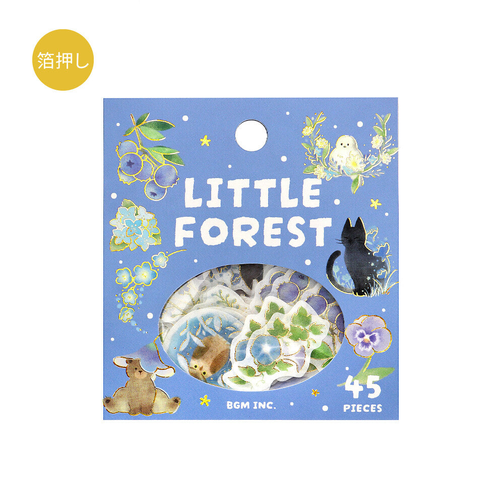 BGM Flake Sticker - Little Forest - Blue