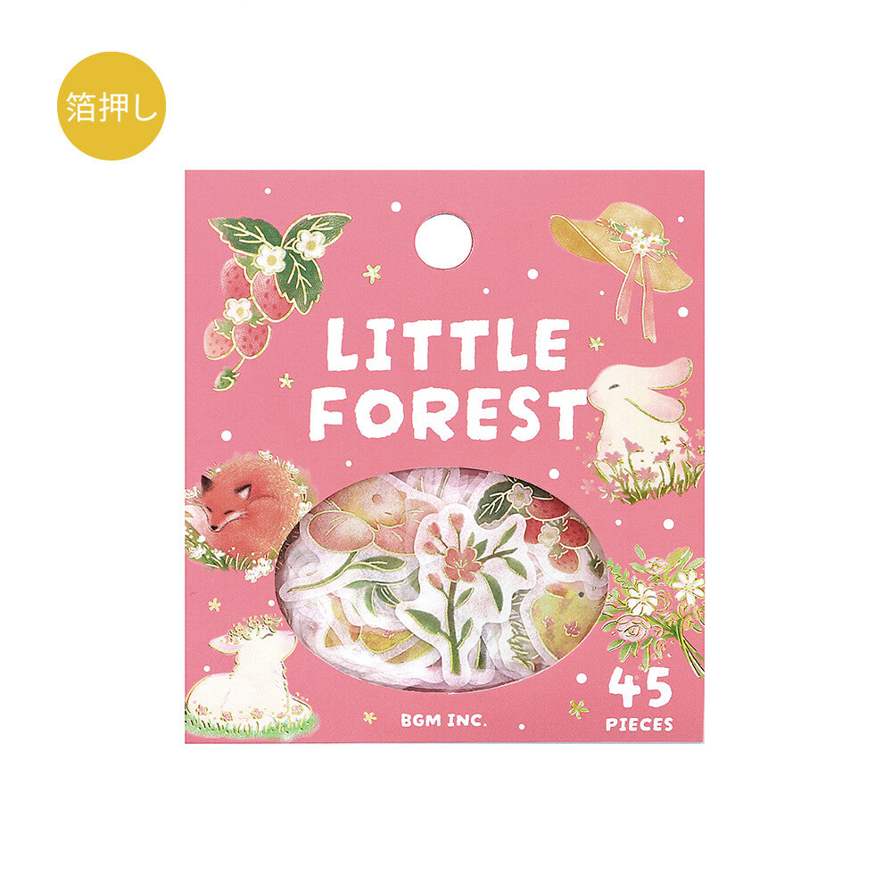 BGM Flake Sticker - Little Forest - Pink