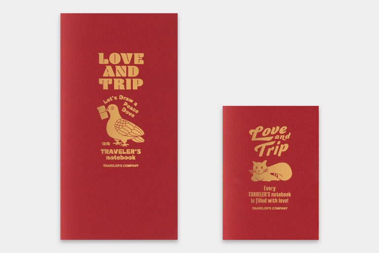 TRAVELER's Factory Passport Size Refill - LOVE AND TRIP - Limited Edition