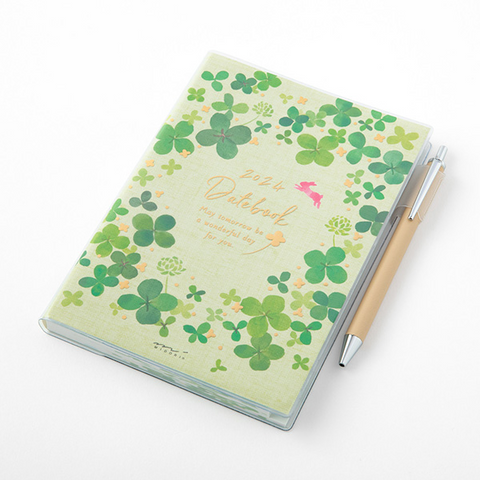 Midori Pocket Diary 2024 - Clover - B6