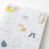 Midori Pocket Diary 2024 - Dog - Mini