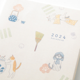 Midori Pocket Diary 2024 - Cat - A6