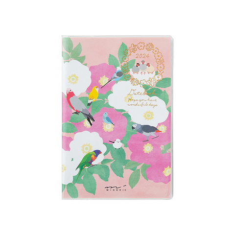 Midori Pocket Diary 2024 - Bird - Mini