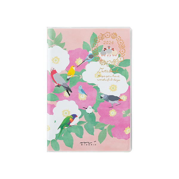 Midori Pocket Diary 2024 Bird Mini Yoseka Stationery