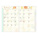 Midori Pocket Diary 2024 - Flowers - Mini