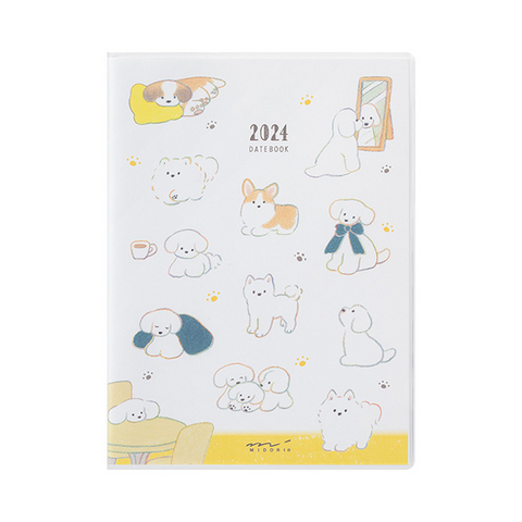 Midori Pocket Diary 2024 - Dog - A6